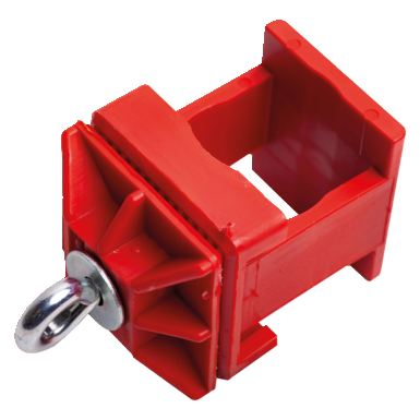 Klemmschelle N42 kst eckig rot