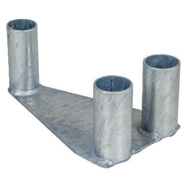 Konektor za varnostno ograjo in podstavek